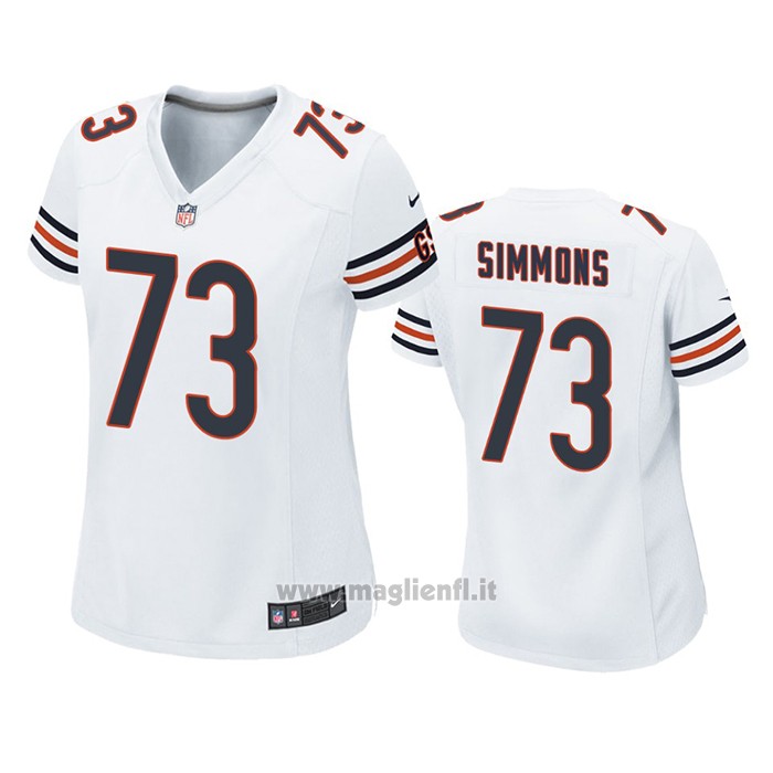 Maglia NFL Game Donna Chicago Bears Lachavious Simmons Bianco